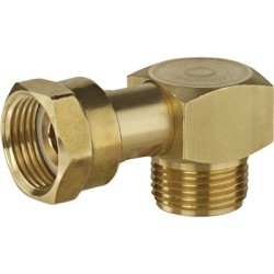Raccord à 90 degrés pour régulateurs TRUMA et GOK EN12864/D - M20x1,5-F20x1,5
