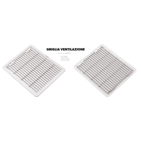 DOMETIC LS230 white ventilation grille 373x315h