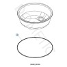 Seal for Round Stainless Steel Sink VA928 DOMETIC - 4453001496