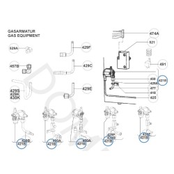 GAS VALVE WITH GAS CONNECTION EX 207999376 - 407158683