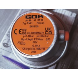 Gas regulator 50mbar 1.5kg camping ITA Safety valve