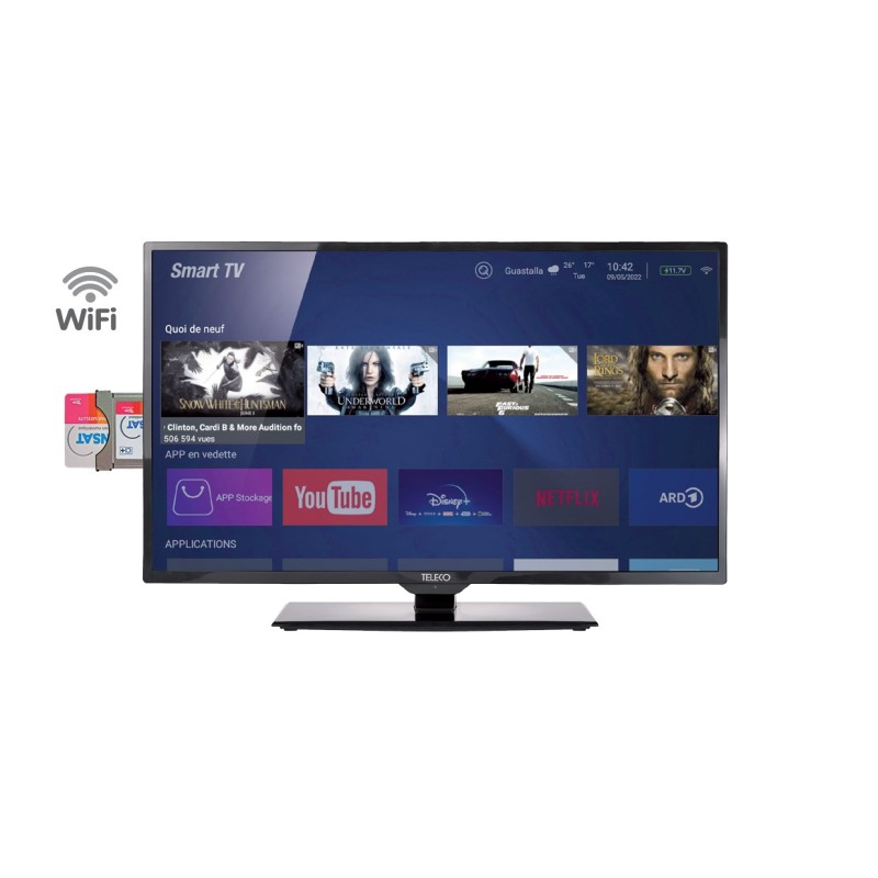 TELECO TEK22W11E TV SMART 22" ANDROID 11 NO DVD, SOLO TELECOM, BT4.2, WIFI, cavo 12V
