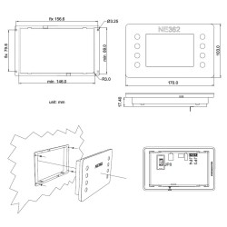 1463.362.01- Pannello comandi NE362-F Nordelettronica