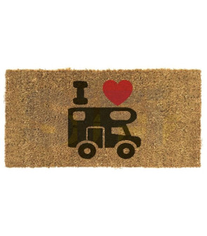 DOORMAT IN PP WITH CAMPER PRINT 25X50