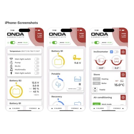 CBE New 12V 400W MMPT PRM400 Solar Controller for PV Modules - Bluetooth - APP Onda Smart System - 204286
