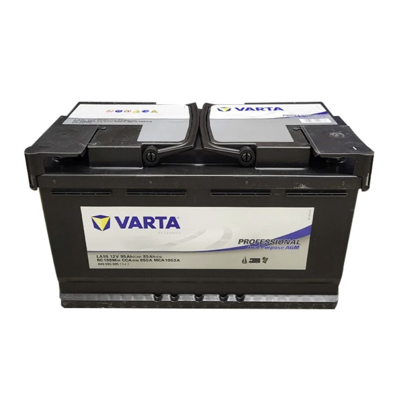 VARTA AGM-BATTERIE 95AH SCHWARZ 353X175X190 -...