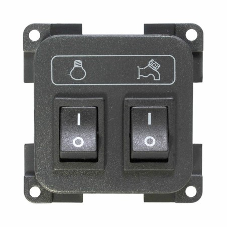 CBE MCPL DOUBLE PUMP SWITCH AND LIGHTS GREY