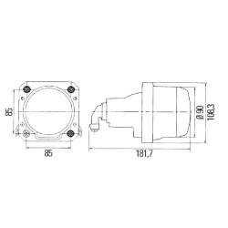 HELLA PROIETTORE PRINCIPALE BI-HALOGEN DX/SX