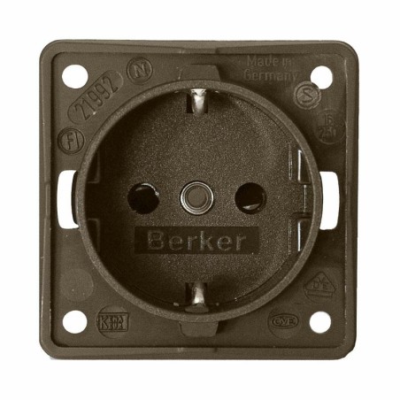 CBE BERKER BPM22D marrone presa SCHUKO 230V 16A con scatola di protezione