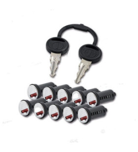 Kit of 10 cylinders with 2 traditional Zadi keys from 9001 to 9050