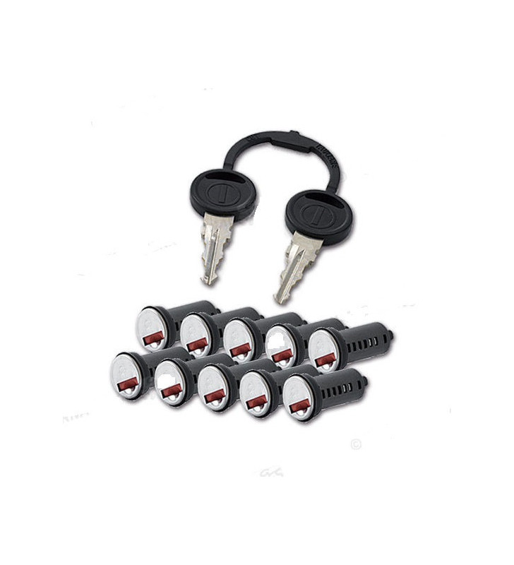 Kit of 10 cylinders with 2 traditional Zadi keys from 9001 to 9050