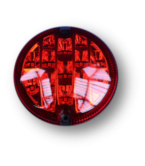 Red LED rear fog light 12-24V Ø95 mm