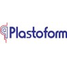 PLASTOFORM Paar schwarze rechte und linke Arme mit rotem Knopfknopf 265-415