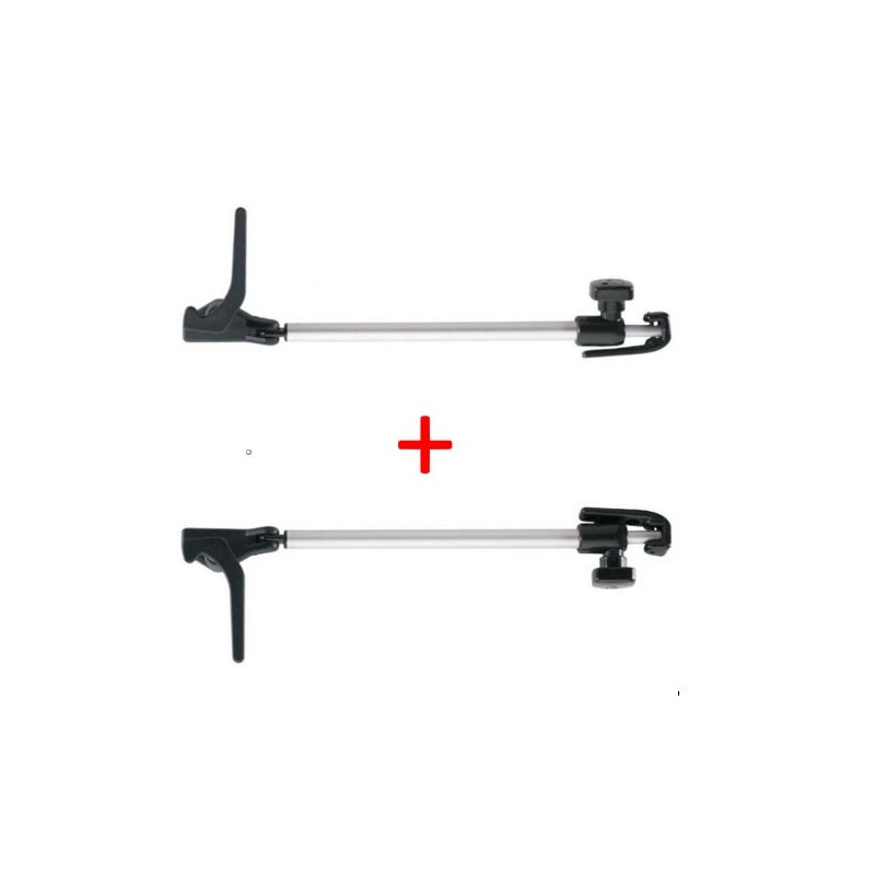 Pair of Polyplastic friction arms 500-650 mm sled attachment with handle