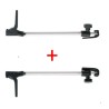 Pair of Polyplastic clutch arms for windows H300 mm, slide attachment with handle