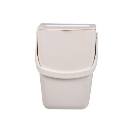 Waste bin 32x17x23 cm for entrance door cream beige