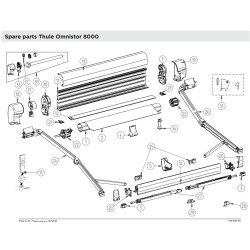 THULE 8000 Guida ad angolo di scorrimento - 1500600326