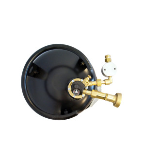 Cilindro de gas CAMPKO 67R01 acero 36 L - multiválvula y manómetro