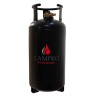 Bouteille de gaz CAMPKO 67R01 acier 36 L - multivalve et manomètre