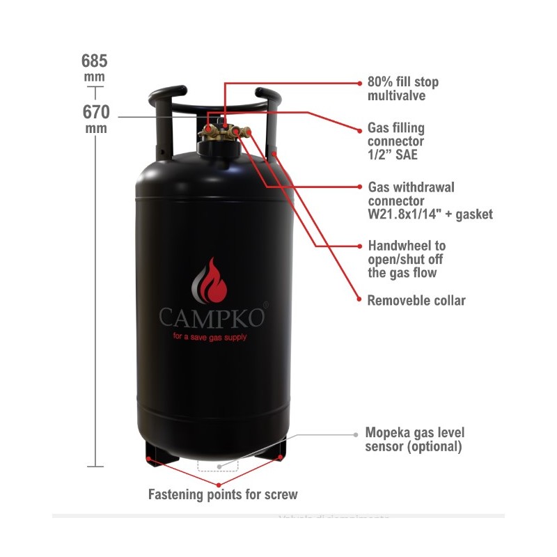 FIXED SYSTEM KIT 1 CAMPKO 67R01 36L CYLINDER,...