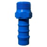 HEAVY DUTY MALE CONICAL HOSE CONNECTOR 3/8" DIAMETER 12 MM