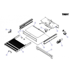 Panneau avant pour marche Thule Slide-Out V18-19 700 Ducato/Crafter - 1500603243