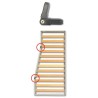 LIPPERT Joint articulé pour façonnage de sommiers 13410-1