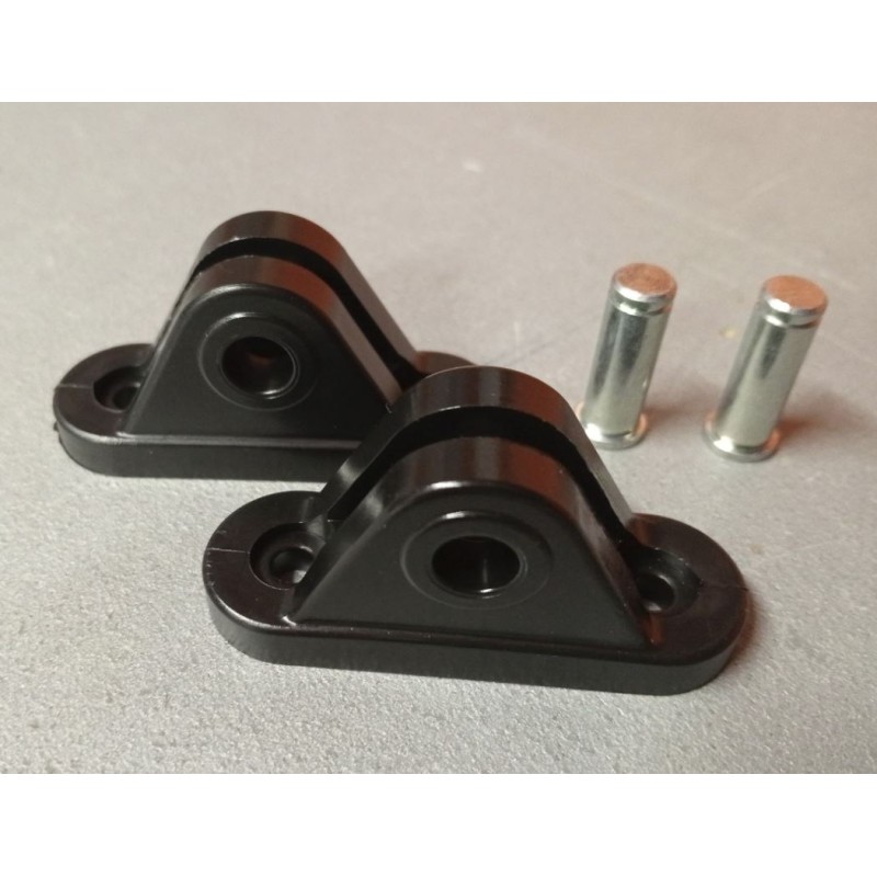 Pair of Nylon lateral supports for gas pistons