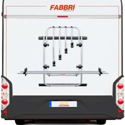 PORTABICIS TRASERO COMPACTO FABBRI PARA CAMPER DE 4 PLAZAS