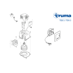 Truma Motor Brush Set TEB3 and TEN3 12V Fan - 40000-28800