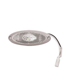 Segnalatore ingombro anteriore LED JOKON base grigia 124x45