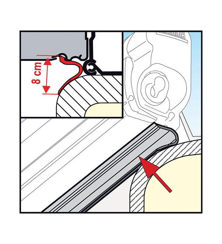 4 m Rain Guard Lower x F45S/L and F70 - FIAMMA 06299-01- 4