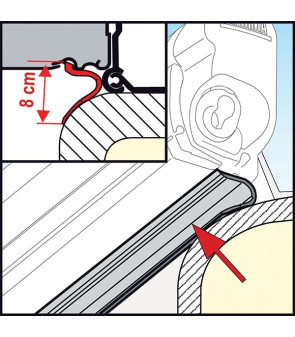 Protector de lluvia inferior de 4 m para F45S/L y F70 - FIAMMA 06299-01- 4