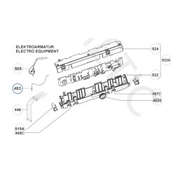 Temperature probe complete refrigerator Dometic series RM, RML, RMT – 295224870