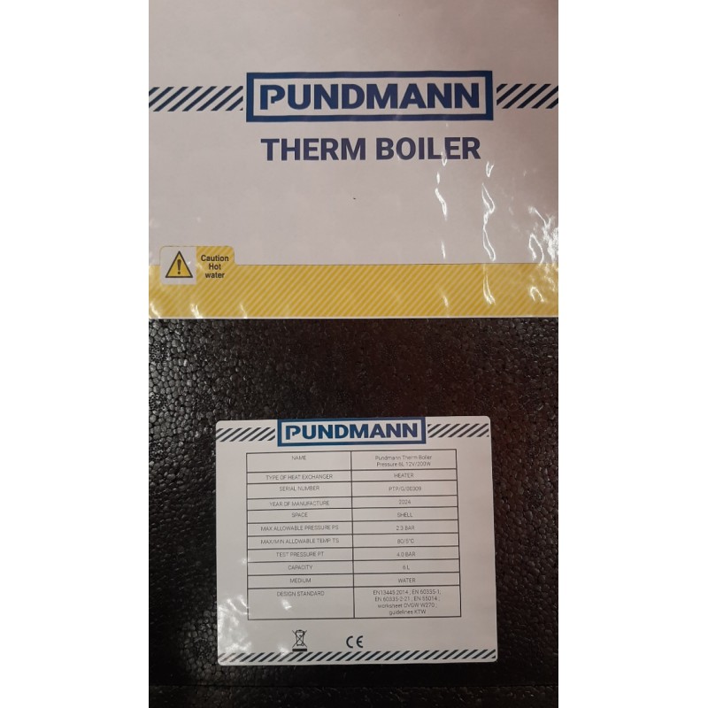 Boiler a alta pressione Pundmann Therm 12V-200W...