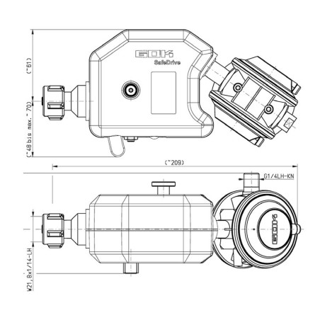 GOK Caramatic SafeDrive 30MBAR 1,5KG/H G.12 KLF x RVS8/10 SV- 7183312