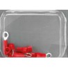 10 Terminals - ring terminals diameter 5 mm - Red - cable from 0.5 to 1.5 mmq