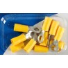 Terminals - ring terminals diameter 5 mm - Yellow - cable from 2.5 to 6 mmq