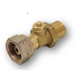 Excess flow safety valve and thermal safety for LPG cylinder