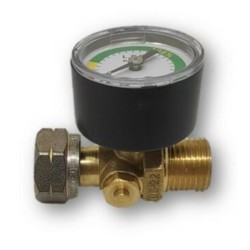 Level indicator for LPG cylinder with excess flow safety valve and thermal safety valve