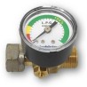 Level indicator for LPG cylinder with excess flow safety valve and thermal safety valve