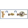 Excess flow safety valve and thermal safety for LPG cylinder