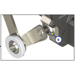 LIPPERT 425252 - DISPOSITIVO DE CAMA CON LLAVE DE LIBERACIÓN MANUAL 425252