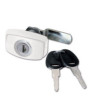 FAP 1046 White metal lock for tailgate 60x40 with keys