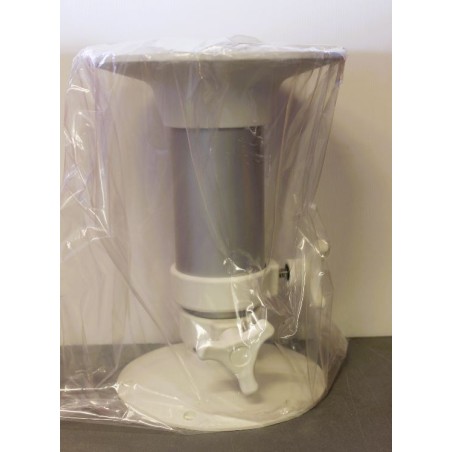 White telescopic table leg H 720 mm
