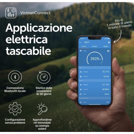 SCC110015060R Victron MPPT 100/15A Bluetooth Energy SmartSolar Regolatore di carica solare 12/24V