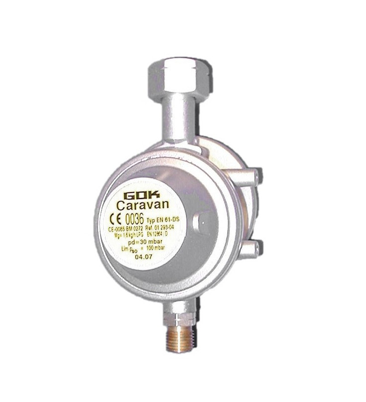 Gas regulator 30mbar 1.5kg 8mm APPROVED ITA