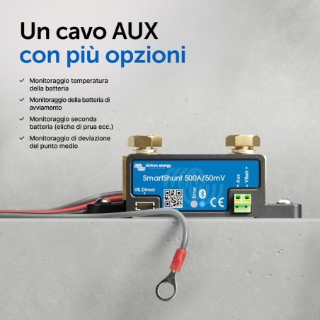VICTRON SmartShunt 500A - 50 mV IP21 - Contrôleur de batterie SHU050150050