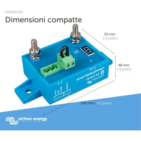 Smart Battery Protect 12/24V 65A Bluetooth Victron Energy - ‎BPR065022000