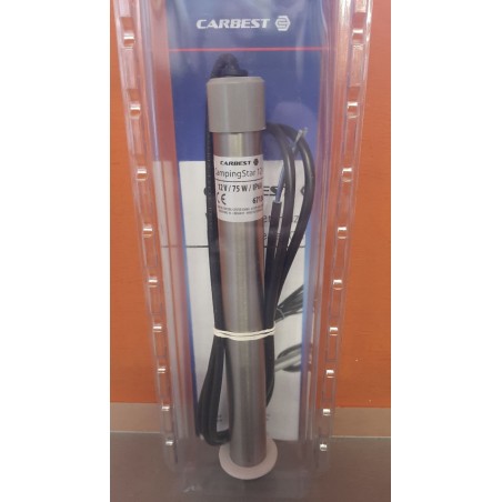Asta riscaldante per acqua calda nelle taniche Carbest Campingstar 12V 75W, temperatura 38°C